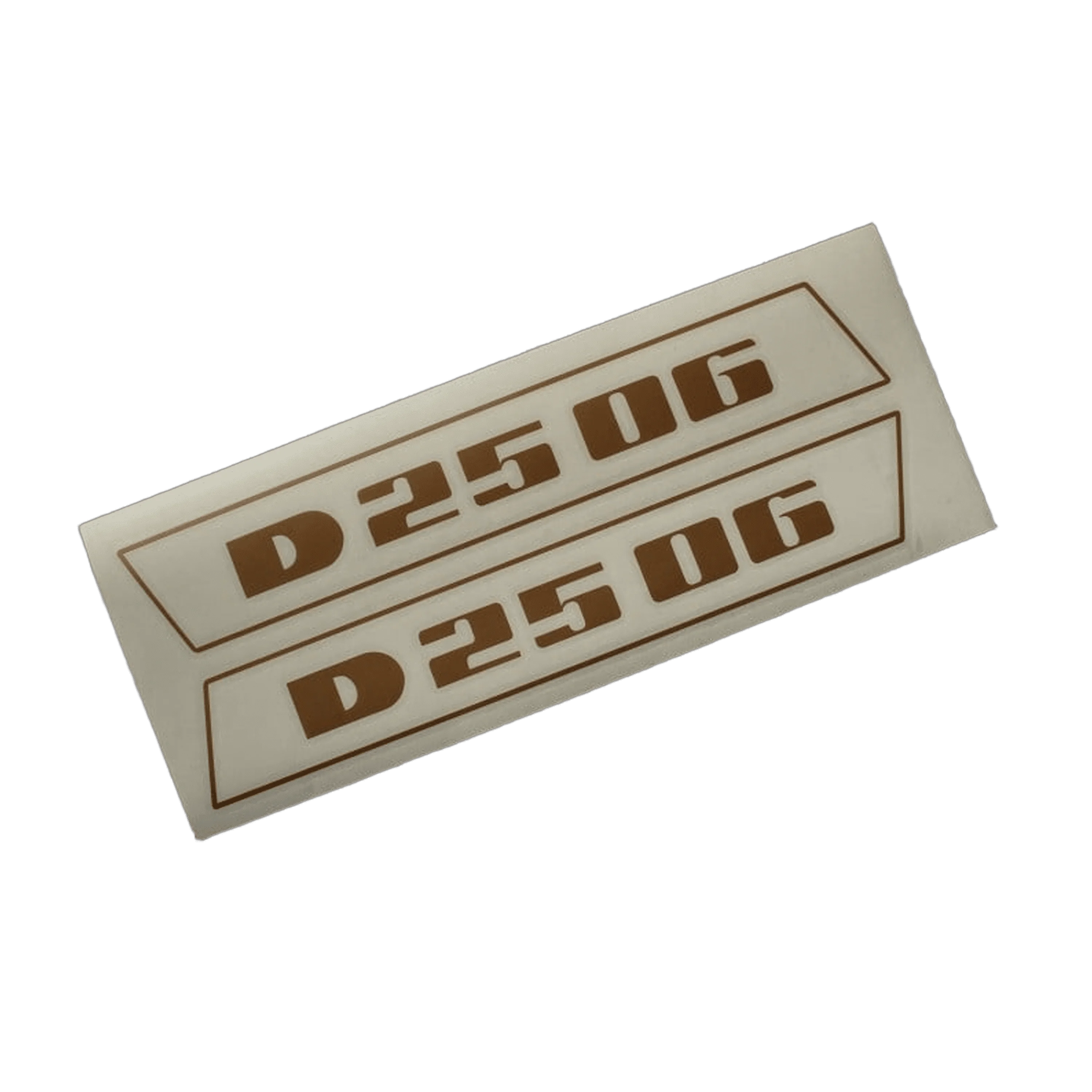 Deutz D2506 Aufkleber gold (bis 1974 schmale Raute neuere Variante)