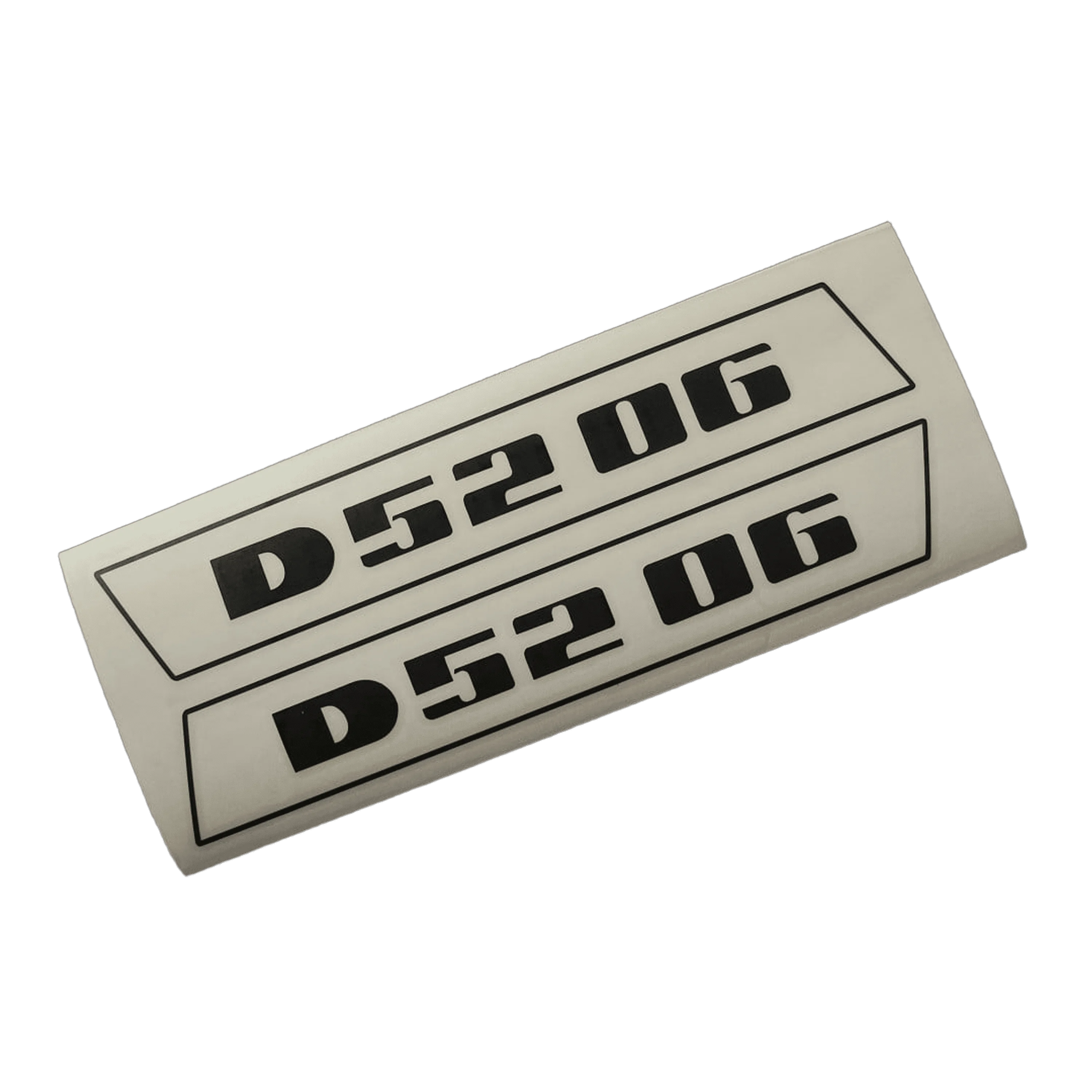 Deutz D5206 Aufkleber schwarz (bis 1974 schmale Raute neuere Variante)