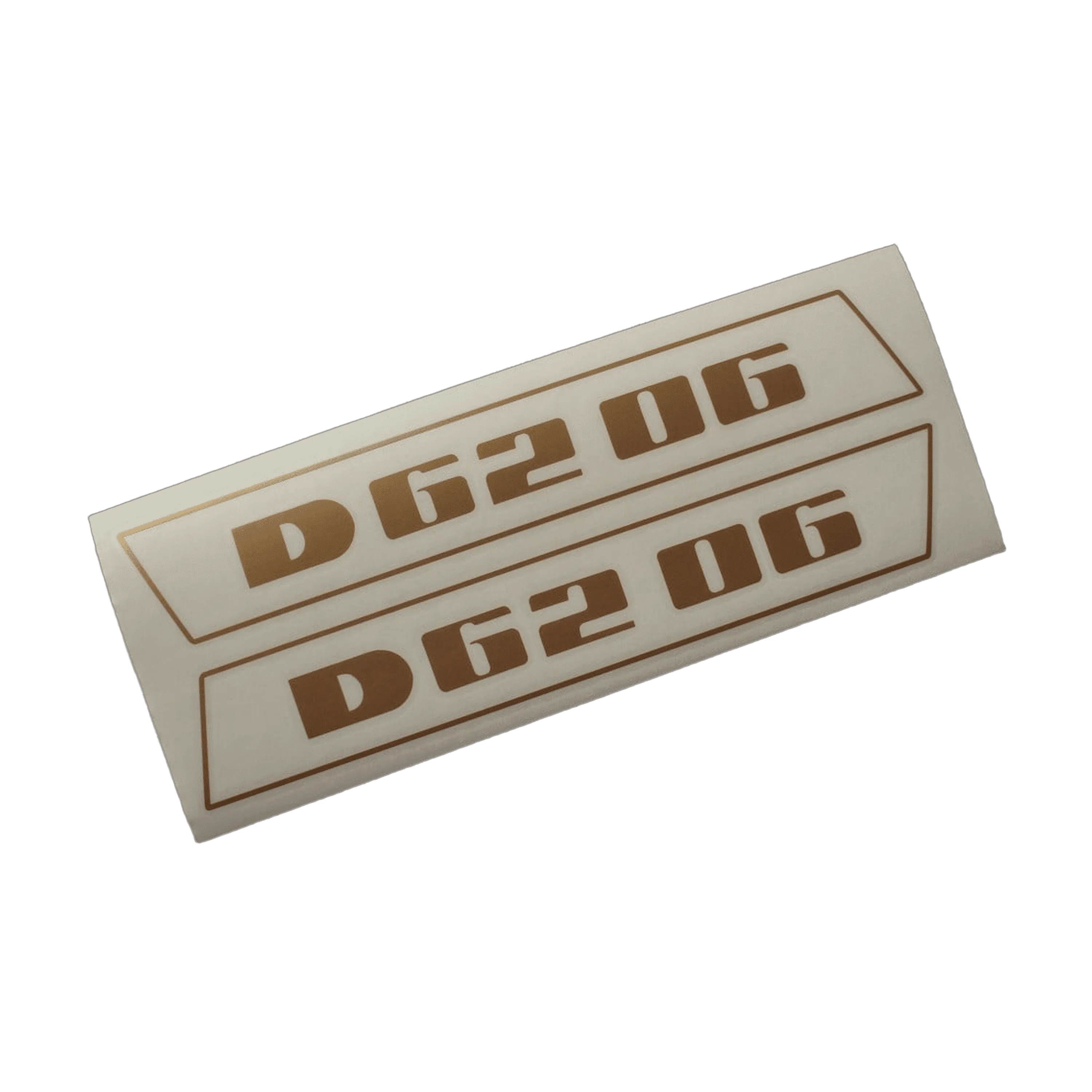 Deutz D6206 Aufkleber gold (bis 1974 schmale Raute neuere Variante)