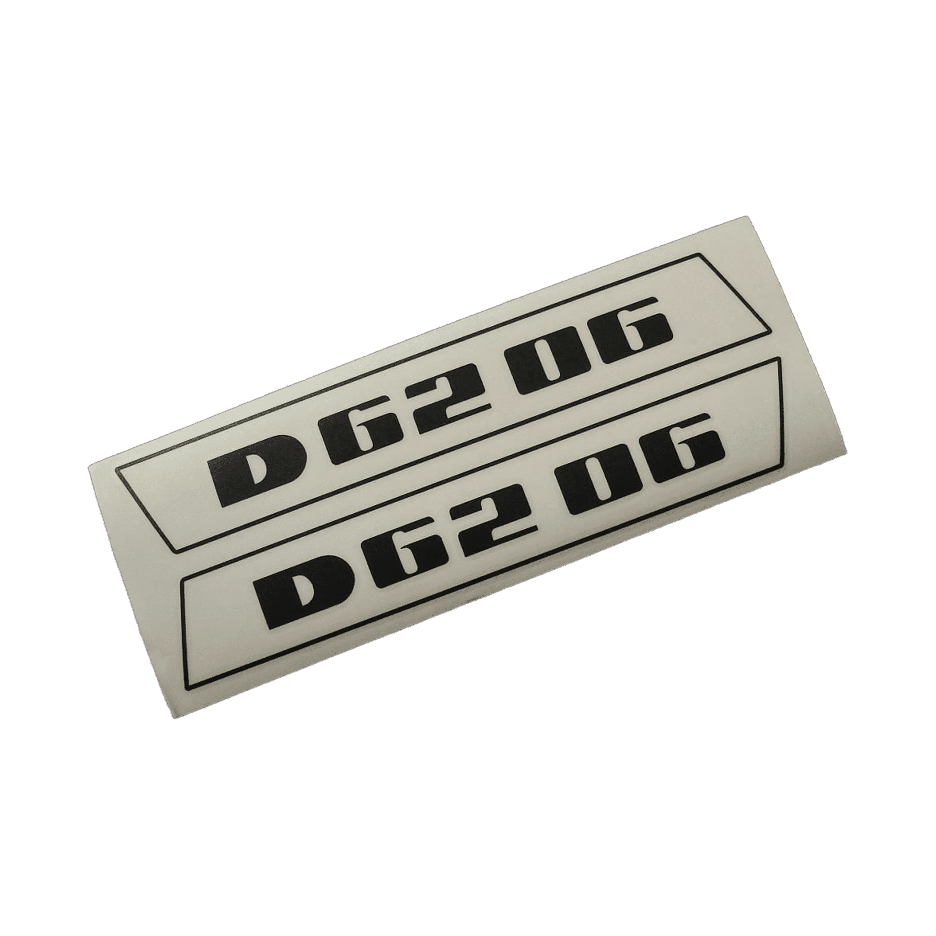 Deutz D6206 Aufkleber schwarz (bis 1974 schmale Raute neuere Variante)