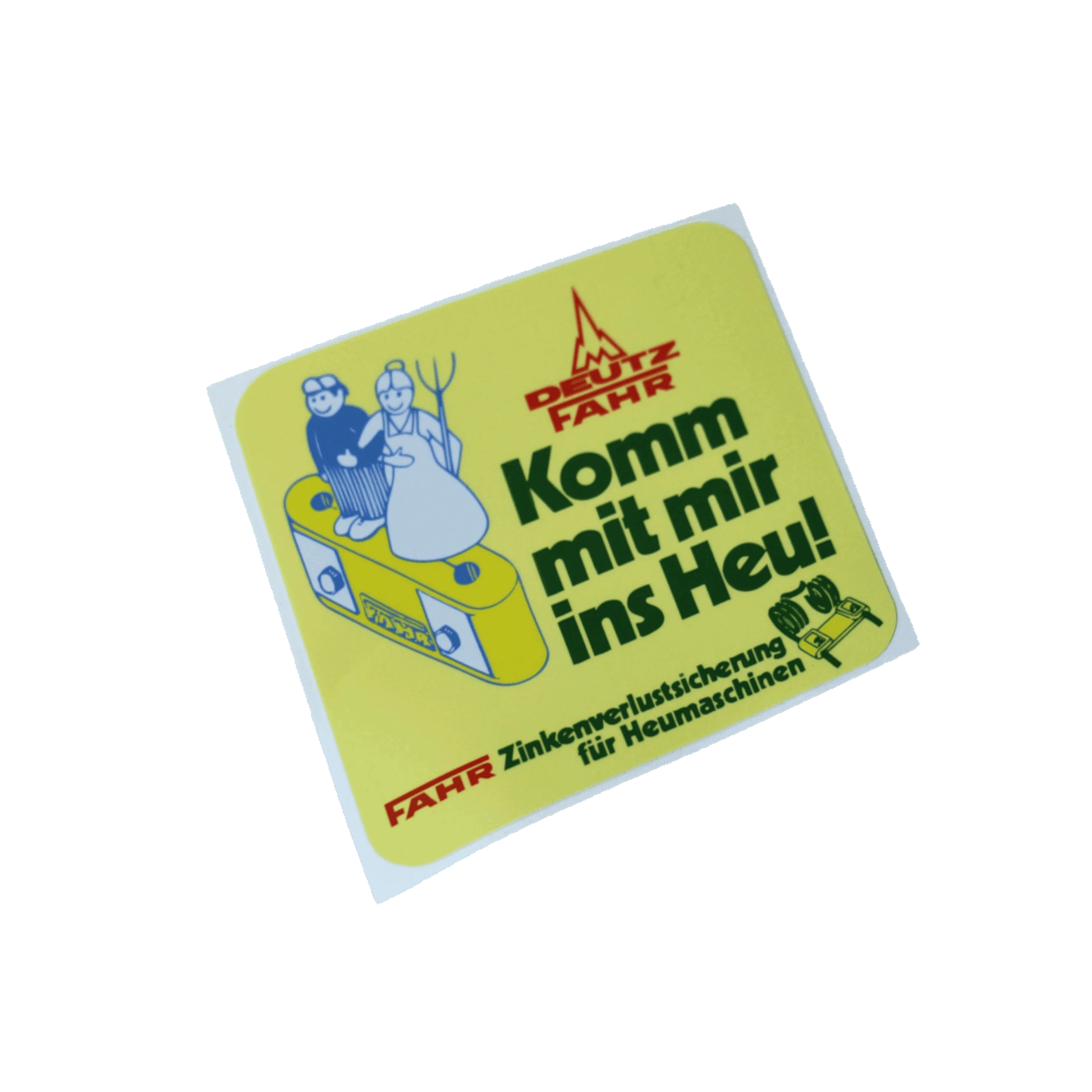 Aufkleber ‚Komm mit mir ins Heu!‘ – Deutz Fahr Aufkleber ‚Komm mit mir ins Heu!‘ – Deutz Fahr