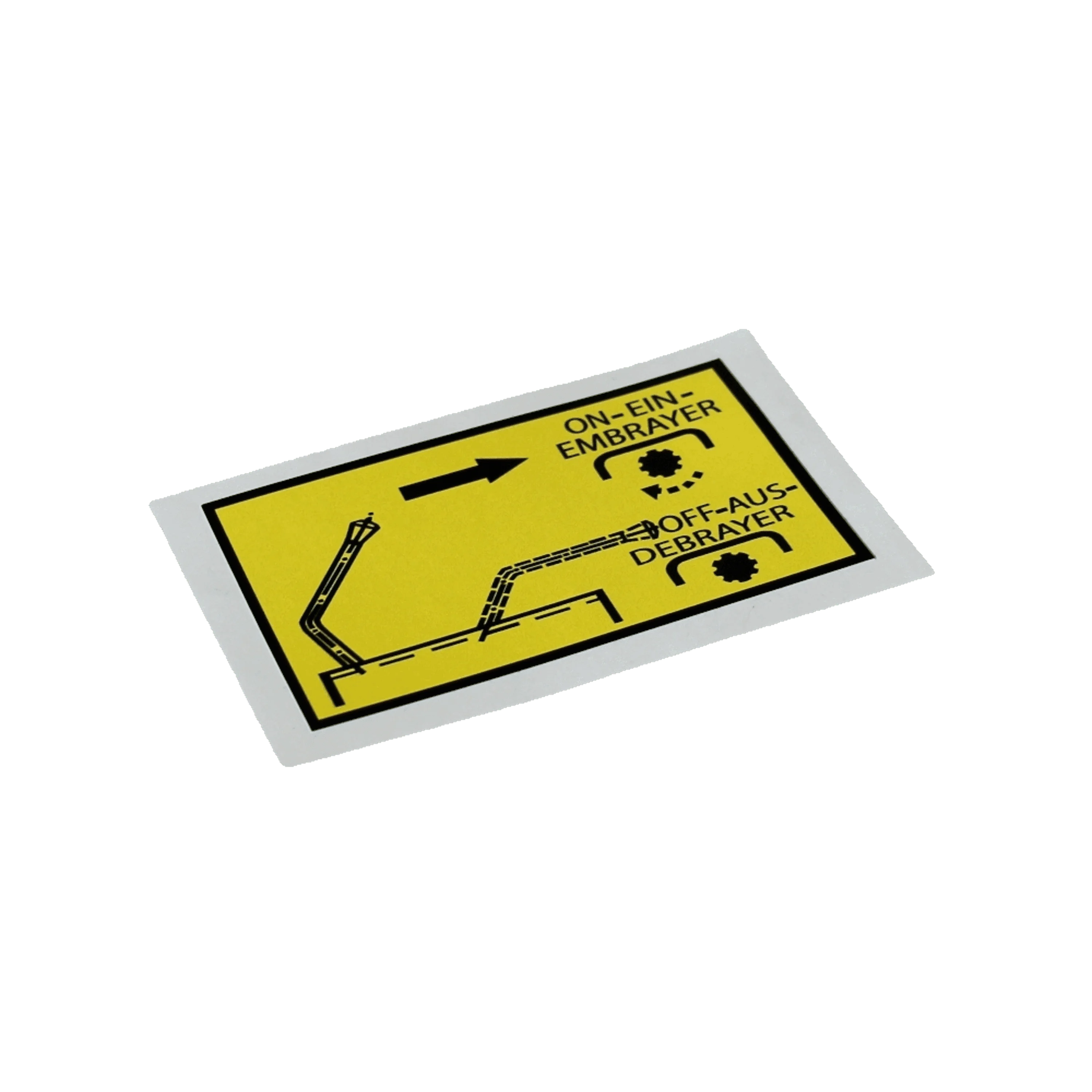 IHC Warnaufkleber Zapfwellenantrieb embrayer