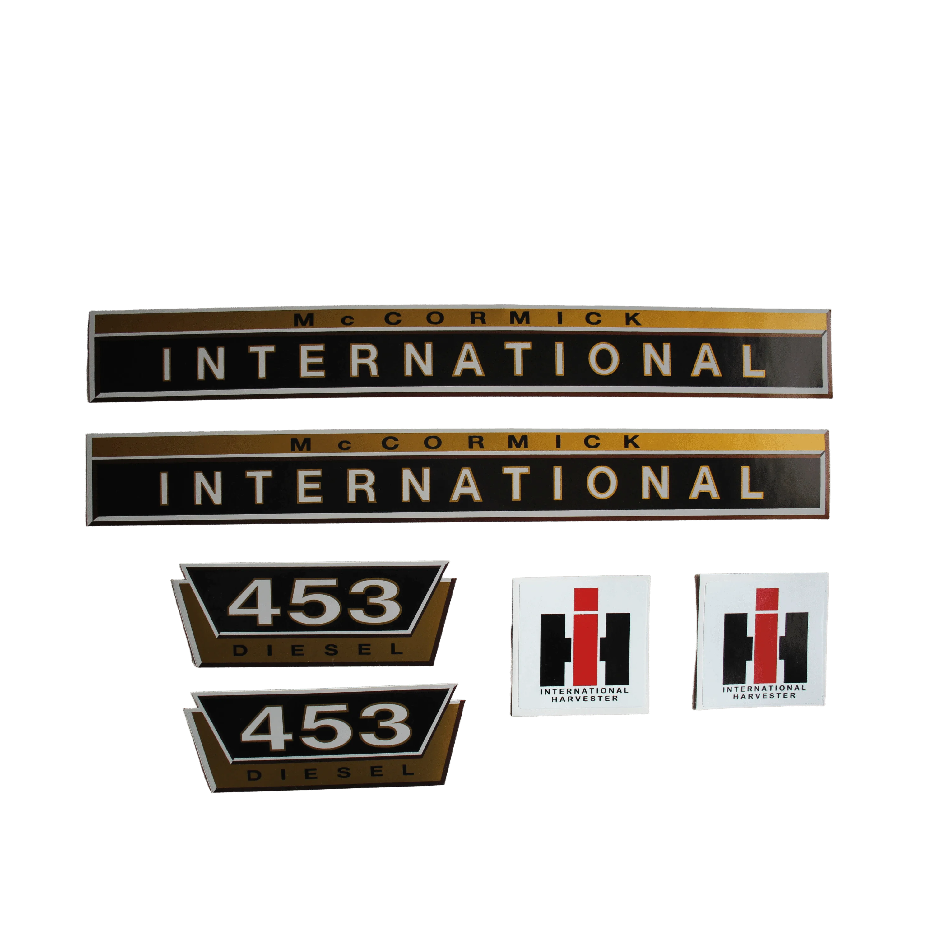 IHC International 453 Aufkleber gold groß