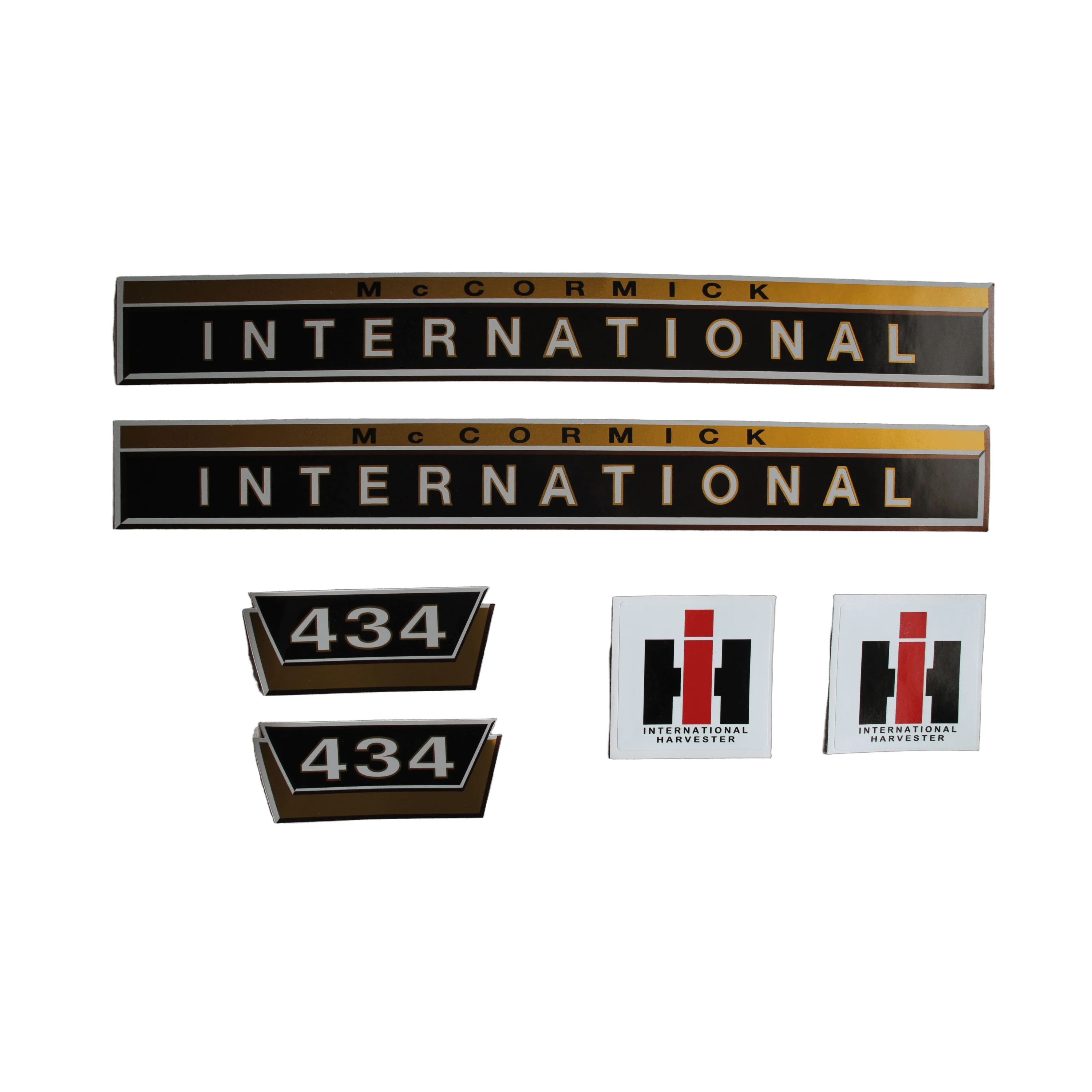 IHC International 434 Aufkleber gold klein