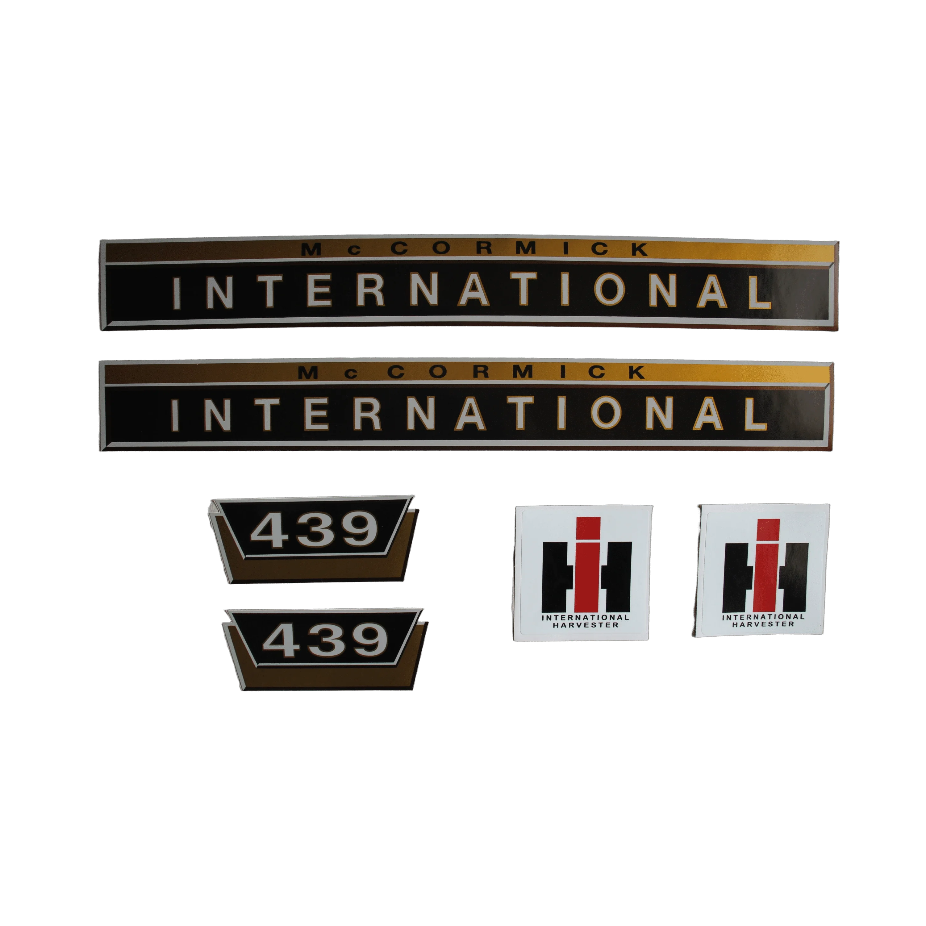 IHC International 439 Aufkleber gold klein