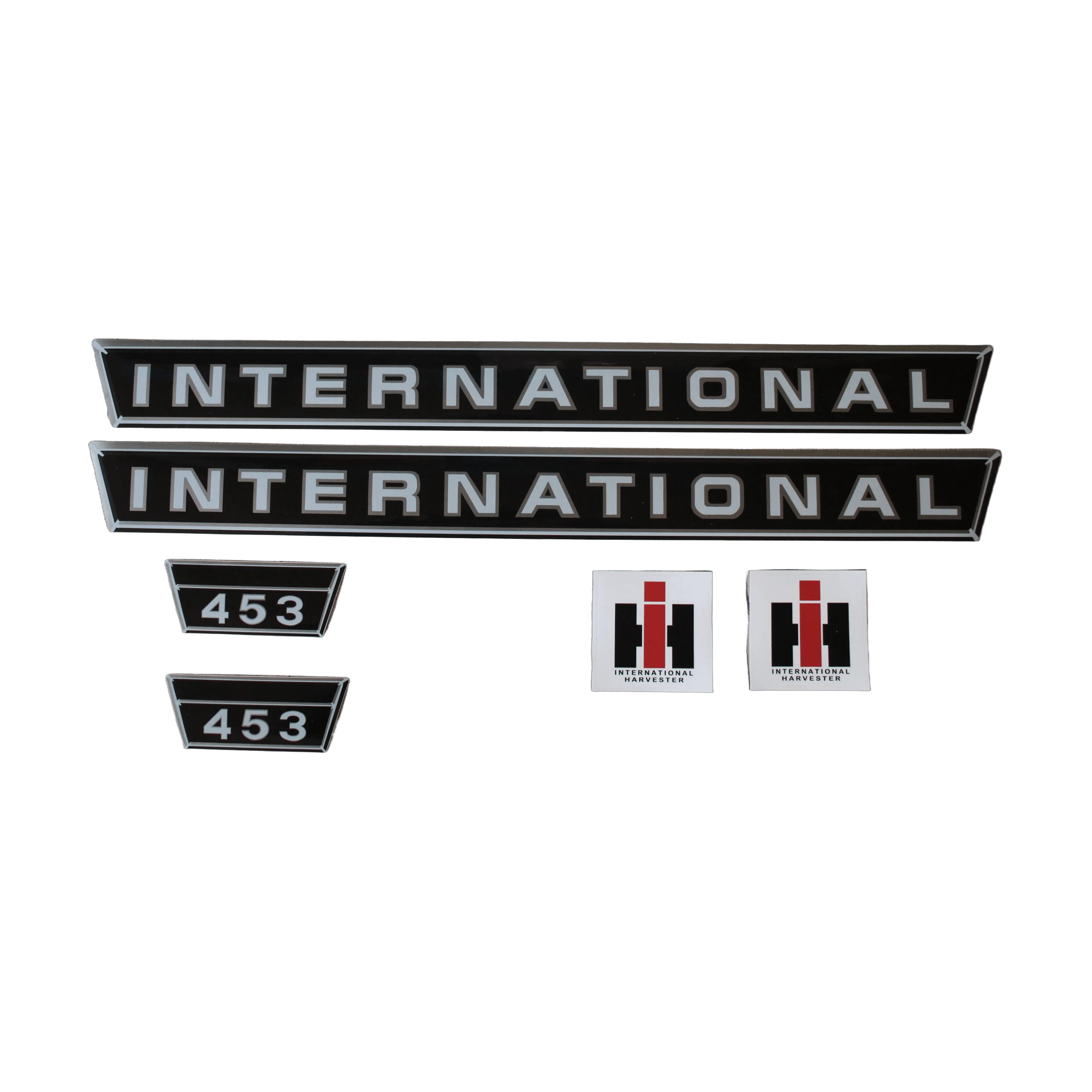 IHC International 453 Aufkleber silber klein