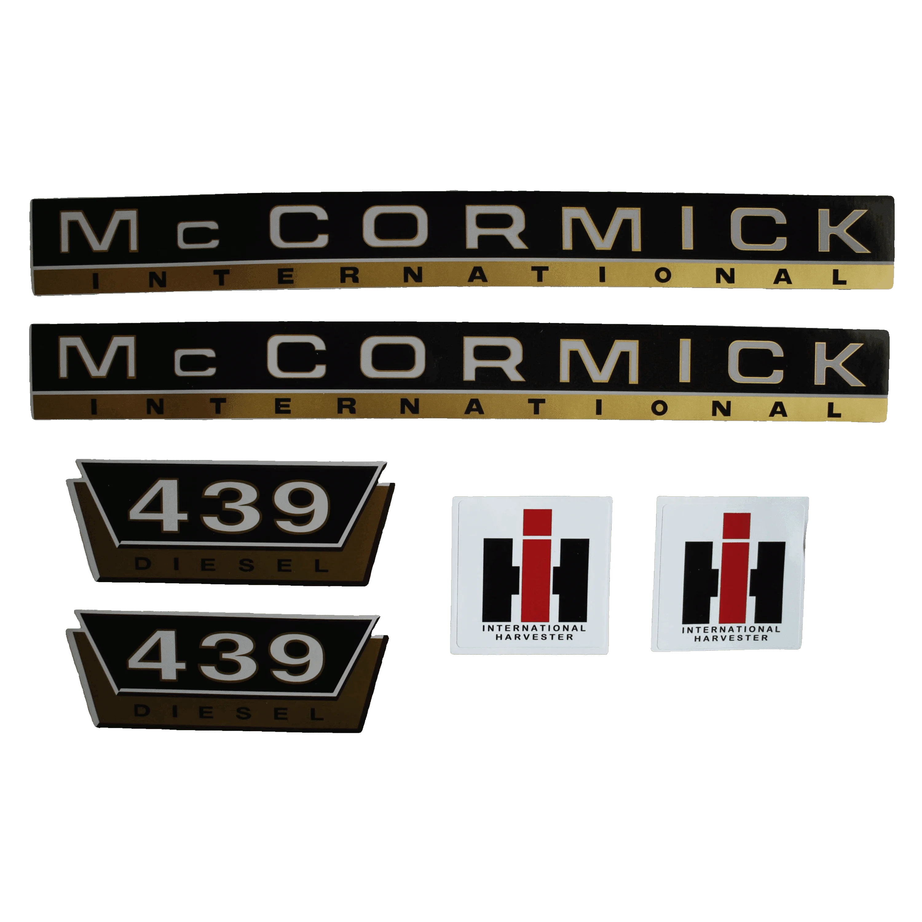 IHC Mc Cormick 439 Aufkleber gold groß