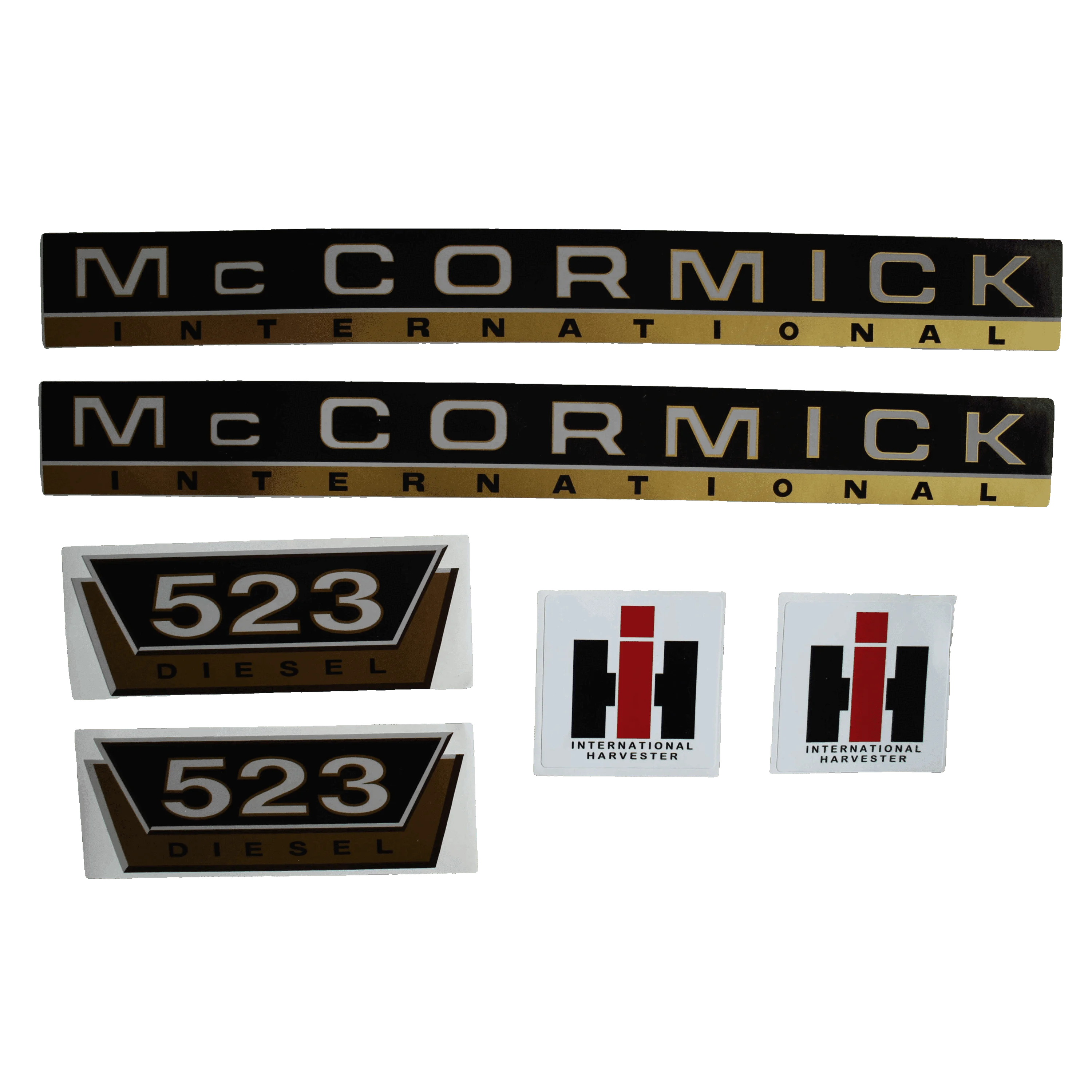IHC Mc Cormick 523 Aufkleber gold groß