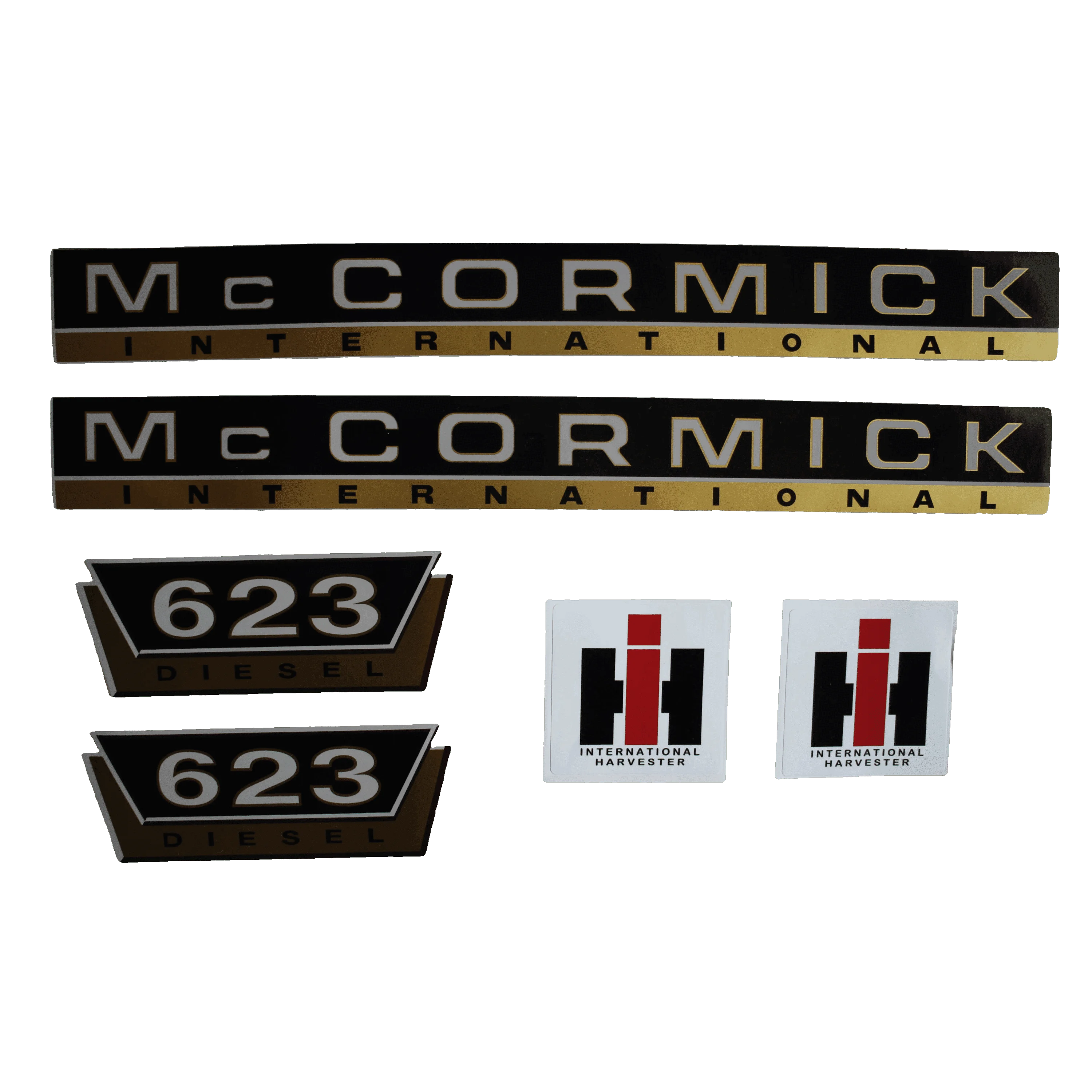 IHC Mc Cormick 623 Aufkleber gold groß
