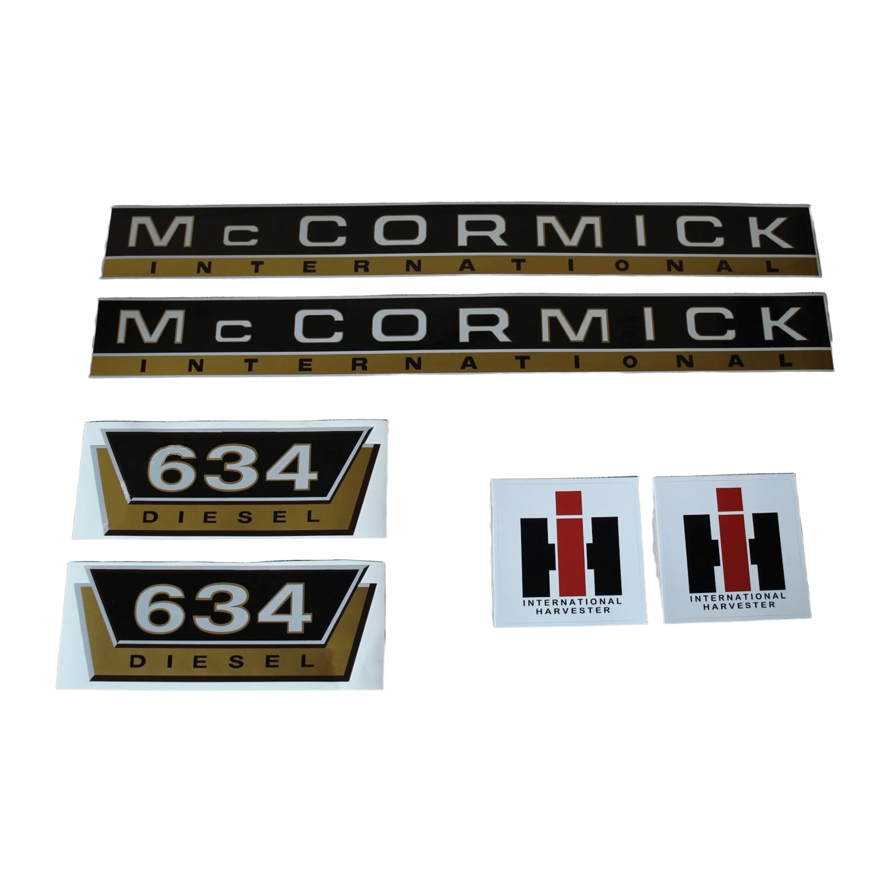 IHC Mc Cormick 634 Aufkleber gold groß
