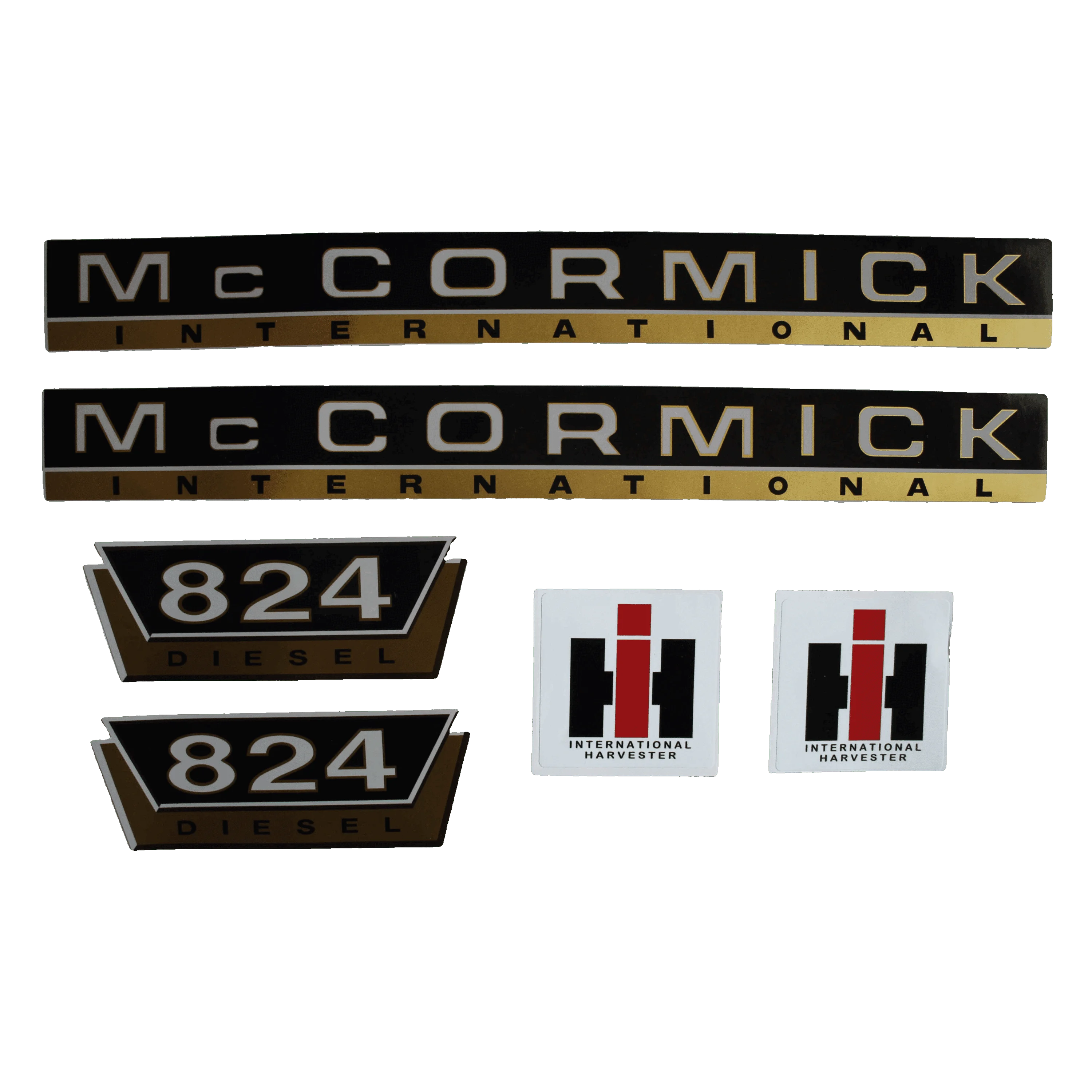 IHC Mc Cormick 824 Aufkleber gold groß