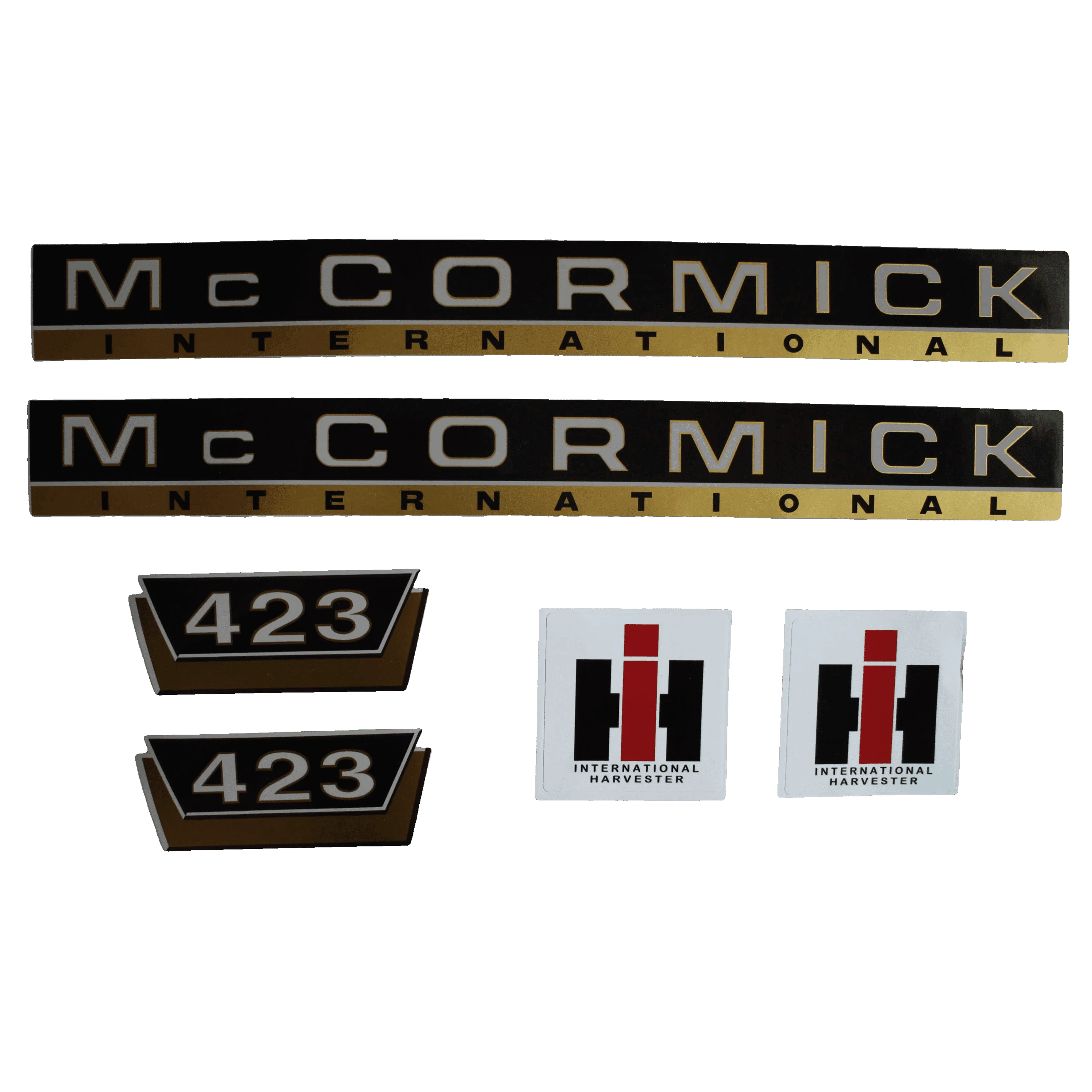 IHC Mc Cormick 423 Aufkleber gold klein