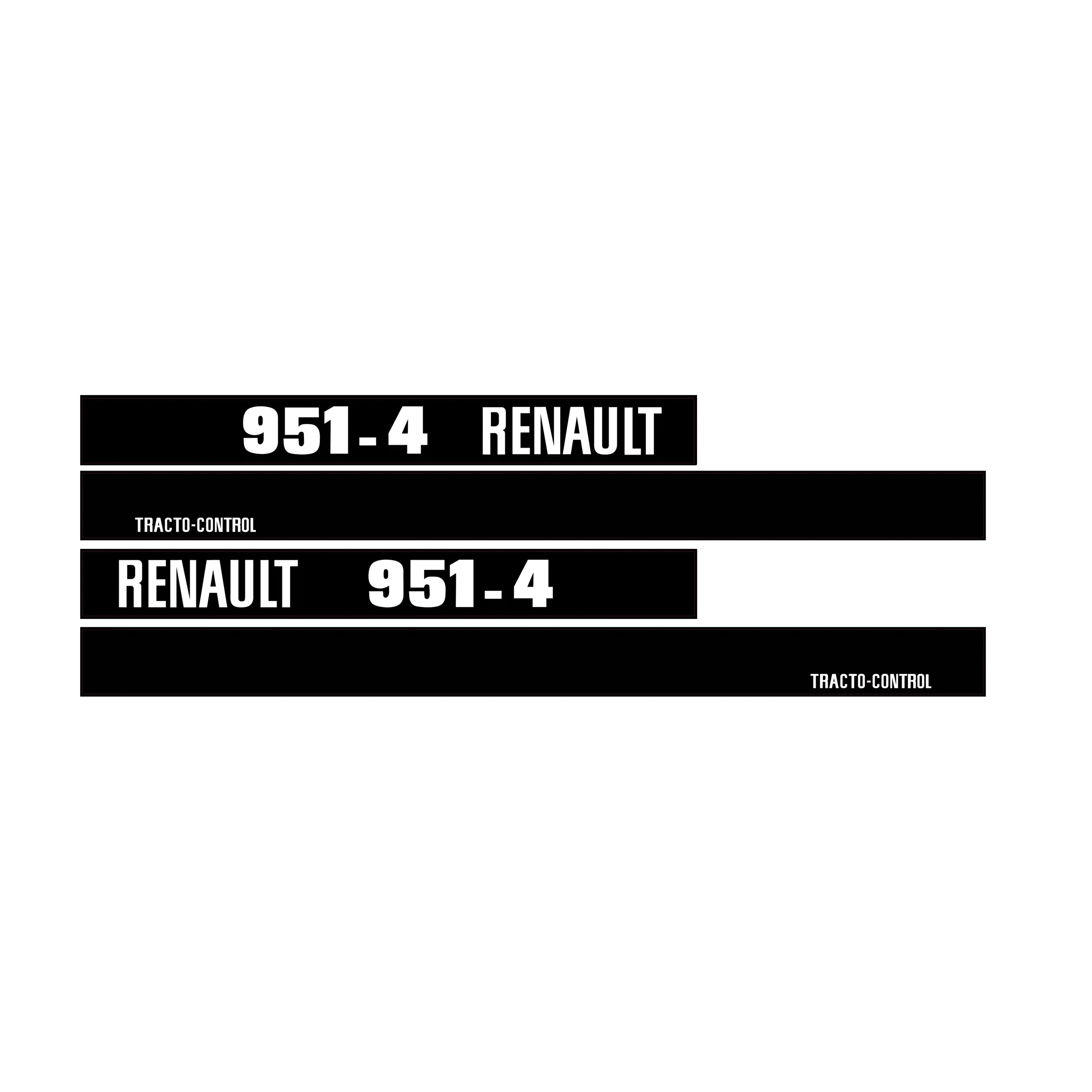 Renault 951-4 Aufkleber – Traktor 951-4 – langlebig