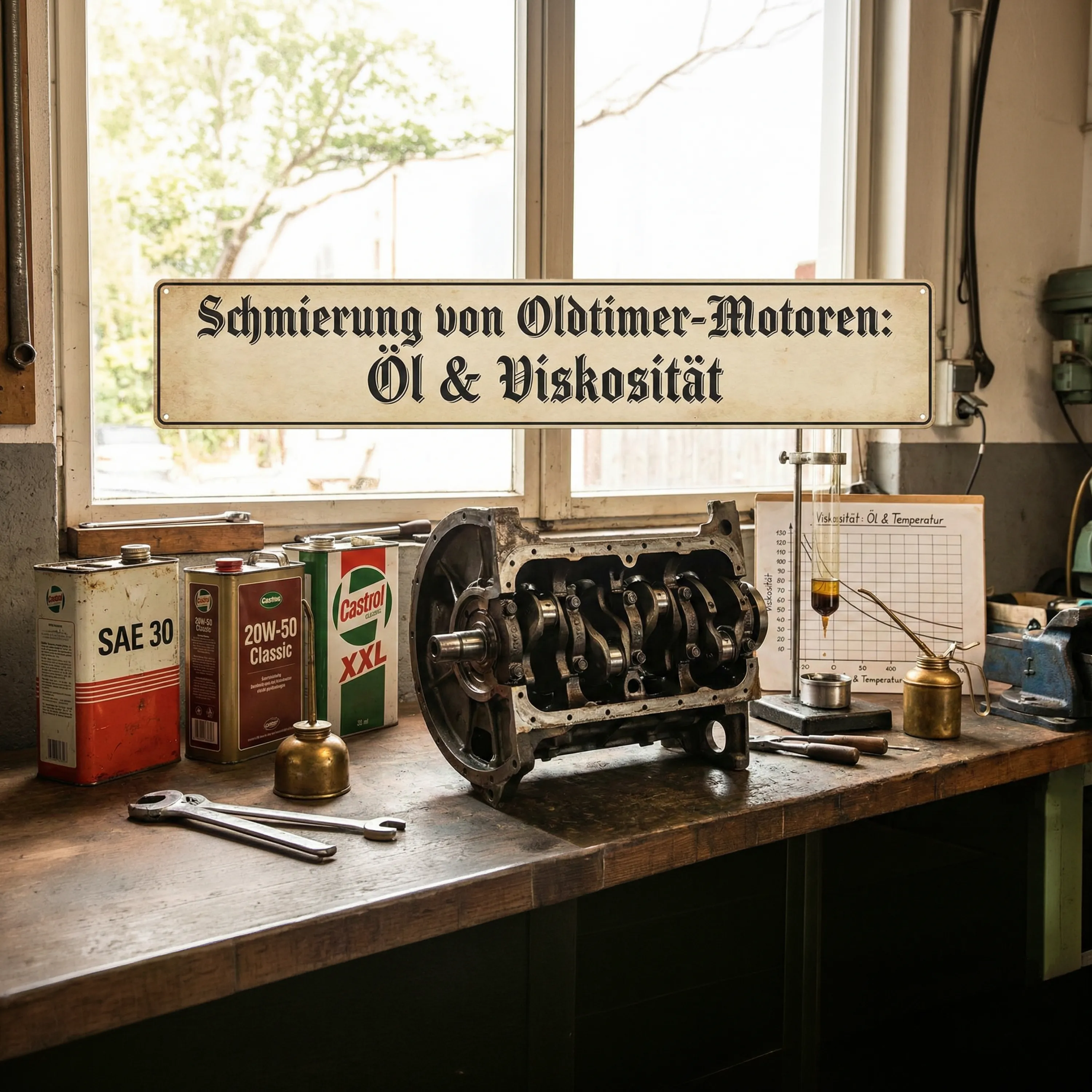 Schmierung von Oldtimer-Motoren: Öl & Viskosität