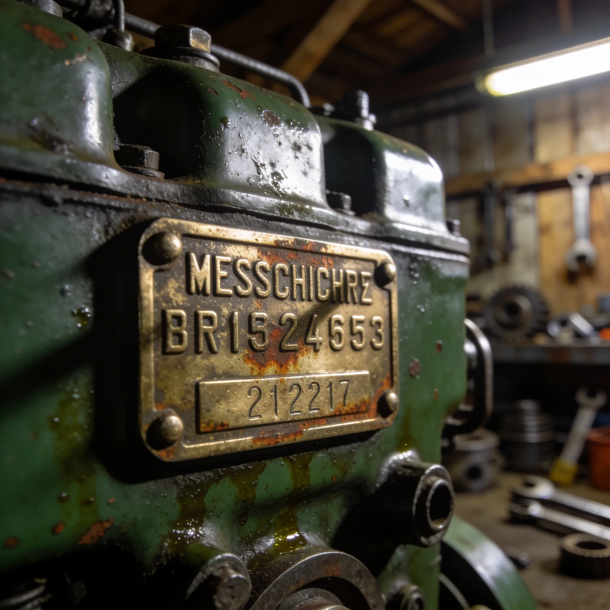 Typenschild Traktor entziffern