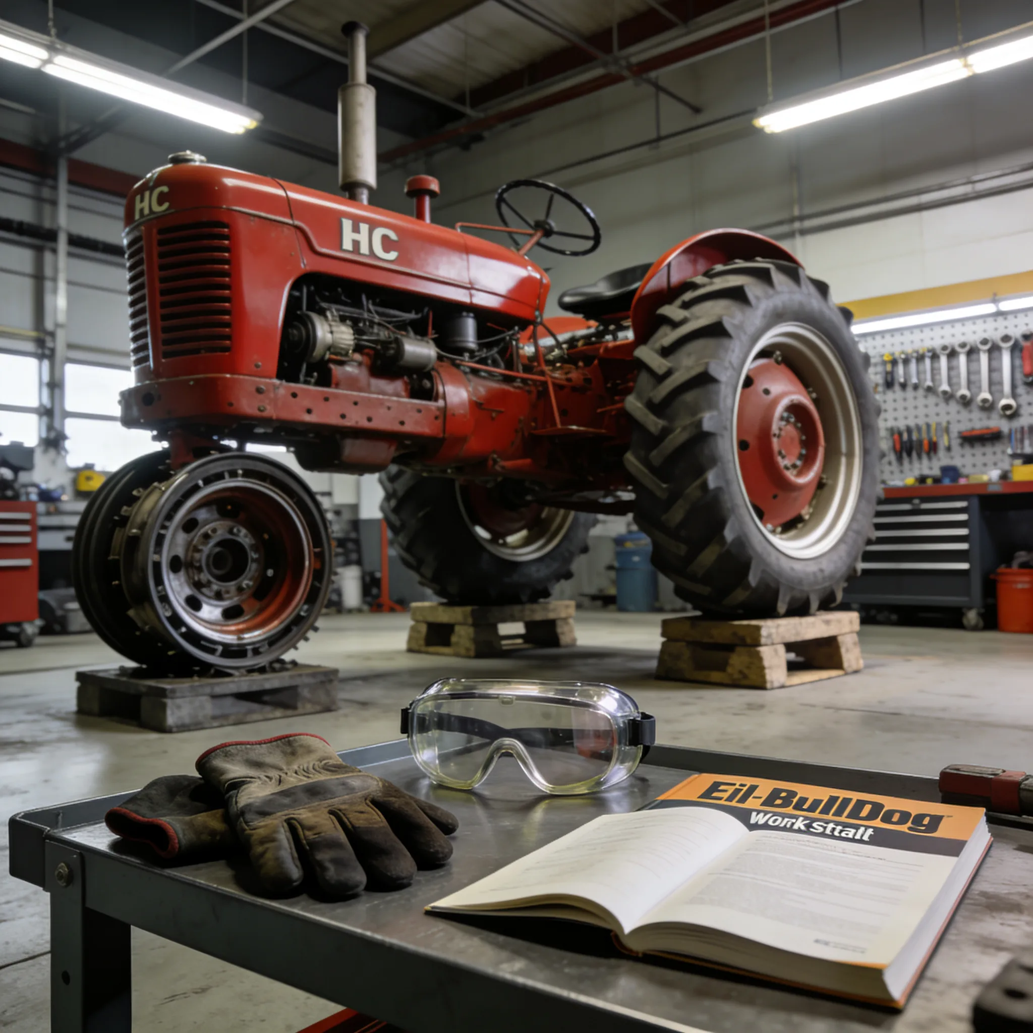 Werkstatt Sicherheit Traktor